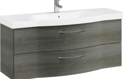 Saphir Badmöbel-Set »6005 Sprint 4-teilig, Keramik-Waschtisch mit LED-Spiegelschrank« 5 Stk. tlg.