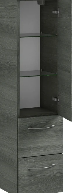 Saphir Badmöbel-Set »6005 Sprint 4-teilig, Keramik-Waschtisch mit LED-Spiegelschrank« 5 Stk. tlg.