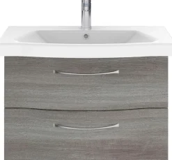 Saphir Badmöbel-Set »6005 Sprint 3-teilig, Keramik-Waschtisch mit LED-Spiegelschrank« 4 Stk. tlg.