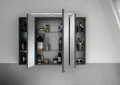 Saphir Badmöbel-Set »6005 Sprint 3-teilig, Keramik-Waschtisch mit LED-Spiegelschrank« 4 Stk. tlg.