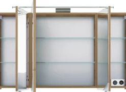 Saphir Badmöbel-Set »6005 Sprint 3-teilig, Keramik-Waschtisch mit LED-Spiegelschrank« 4 Stk. tlg.
