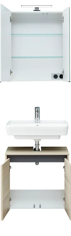 Saphir Badmöbel-Set »4-teilig, mit Soft-Close Auszügen« Komplett-Set, 2 Stk. tlg.