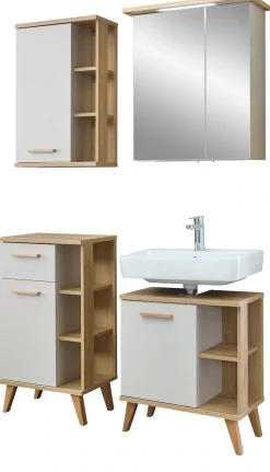 Saphir Badmöbel-Set »4-teilig, mit Soft-Close Türen« Set, 4 Stk. tlg.