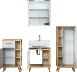 Saphir Badmöbel-Set »4-teilig, mit Soft-Close Türen« Set, 4 Stk. tlg.