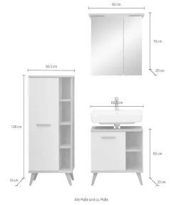 Saphir Badmöbel-Set »3-teilig, mit Soft-Close Türen« Set, 3 Stk. tlg.