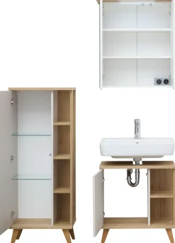 Saphir Badmöbel-Set »3-teilig, mit Soft-Close Türen« Set, 3 Stk. tlg.