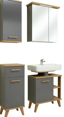Saphir Badmöbel-Set »4-teilig, mit Soft-Close Türen« Set, 4 Stk. tlg.