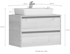 Saphir Badmöbel-Set »4-teilig, mit Soft-Close Auszügen« 4 Stk. tlg.