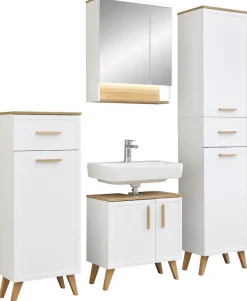 Saphir Badmöbel-Set »5-teilig, mit Soft-Close Türen und Fuß-Set« Set, 7 Stk. tlg.
