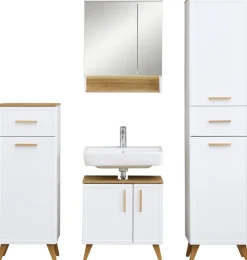 Saphir Badmöbel-Set »5-teilig, mit Soft-Close Türen und Fuß-Set« Set, 7 Stk. tlg.