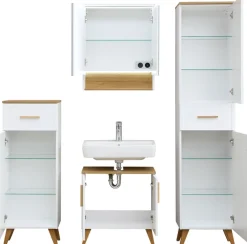 Saphir Badmöbel-Set »5-teilig, mit Soft-Close Türen und Fuß-Set« Set, 7 Stk. tlg.