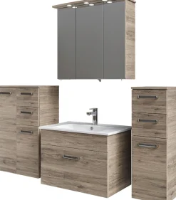 Saphir Badmöbel-Set »5-teilig, mit Spiegelschrank« Set, 5 Stk. tlg.