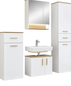 Saphir Badmöbel-Set »4-teilig, mit Soft-Close Türen« Set, 5 Stk. tlg.