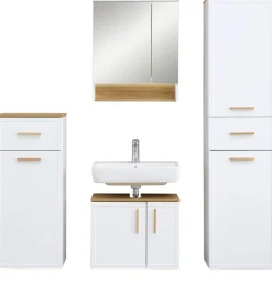 Saphir Badmöbel-Set »4-teilig, mit Soft-Close Türen« Set, 5 Stk. tlg.