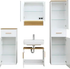 Saphir Badmöbel-Set »4-teilig, mit Soft-Close Türen« Set, 5 Stk. tlg.