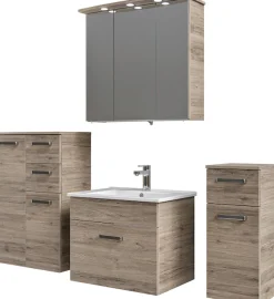 Saphir Badmöbel-Set »5-teilig, mit Spiegelschrank« Set, 5 Stk. tlg.
