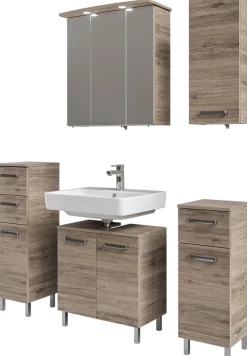 Saphir Badmöbel-Set »5-teilig, mit Spiegelschrank« Set, 5 Stk. tlg.