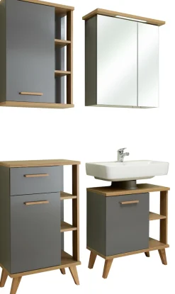 Saphir Badmöbel-Set »4-teilig, mit Soft-Close Türen« Set, 4 Stk. tlg.