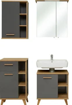 Saphir Badmöbel-Set »4-teilig, mit Soft-Close Türen« Set, 4 Stk. tlg.