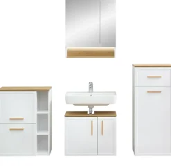 Saphir Badmöbel-Set »4-teilig, mit Soft-Close Türen« Set, 4 Stk. tlg.