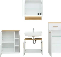 Saphir Badmöbel-Set »4-teilig, mit Soft-Close Türen« Set, 4 Stk. tlg.