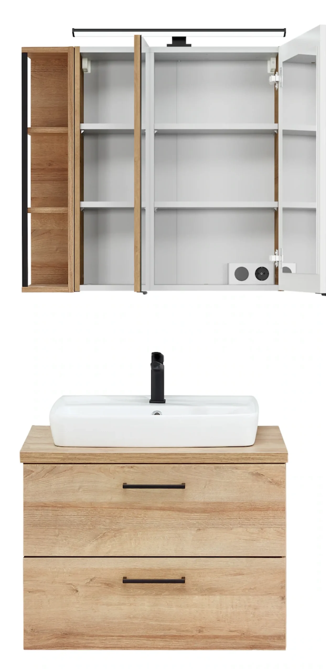 Saphir Badmöbel-Set »4-tlg. Mit Softclose-Türen« 5 Stk. tlg.