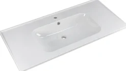 Saphir Badmöbel-Set »Trentino 2-teilig Keramik-Waschtisch, Spiegelschrank mit LED-Leuchte« 3 Stk. tlg.
