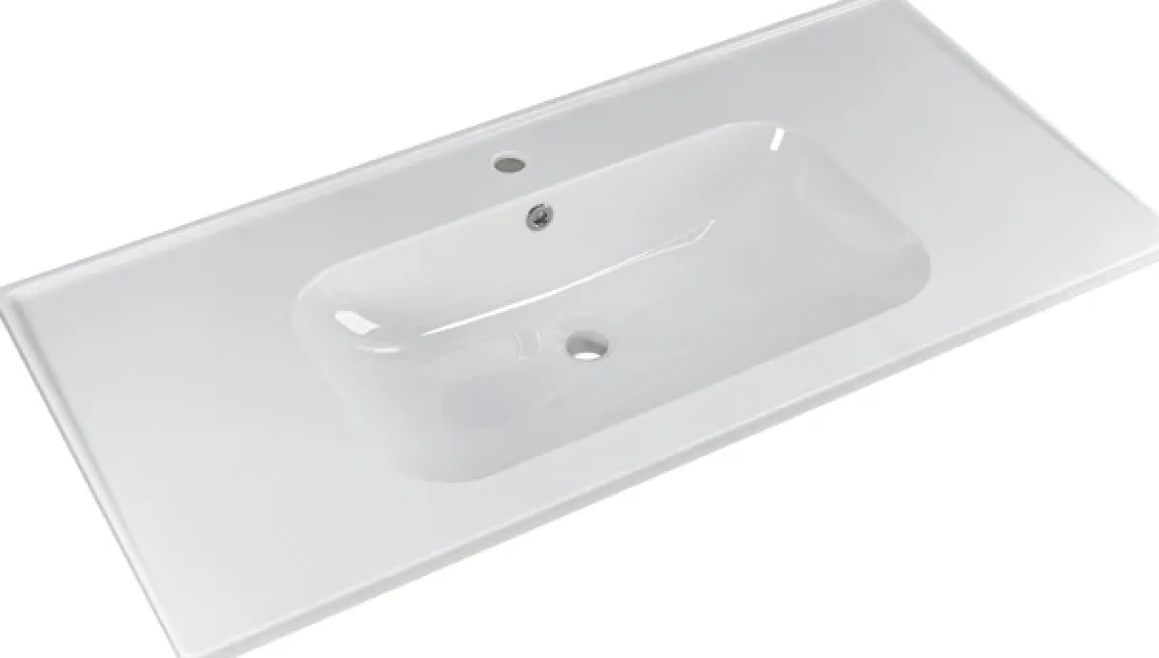 Saphir Badmöbel-Set »Trentino 2-teilig Keramik-Waschtisch, Spiegelschrank mit LED-Leuchte« 3 Stk. tlg.