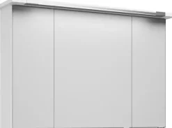 Saphir Badmöbel-Set »Trentino 2-tlg Mineralmarmor-Waschtisch, Spiegelschrank mit LED-Profil« 3 Stk. tlg.