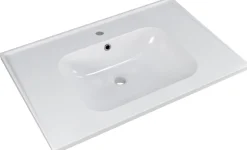Saphir Badmöbel-Set »Trentino 2-teilig Keramik-Waschtisch, Spiegelschrank mit LED-Leuchte« 3 Stk. tlg.