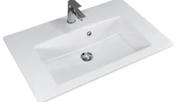 Saphir Badmöbel-Set »Trentino 2-tlg. Mineralmarmor-Waschtisch,Spiegelschrank mit LED-Profil« 3 Stk. tlg.