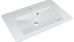 Saphir Badmöbel-Set »Trentino 2-tlg. Mineralmarmor-Waschtisch,Spiegelschrank mit LED-Profil« 3 Stk. tlg.