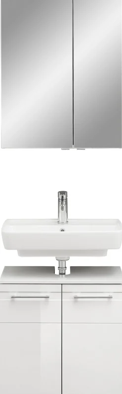 Saphir Badmöbel-Set »Waschbeckenunterschrank mit Spiegelschrank« Set, 2 Stk. tlg.