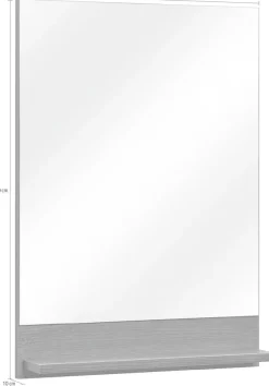 Saphir Badspiegel »Quickset Bad Flächenspiegel mit Ablage, 50 cm breit, ohne Beleuchtung« moderner Wandspiegel für Badezimmer, rechteckig, 70 cm hoch
