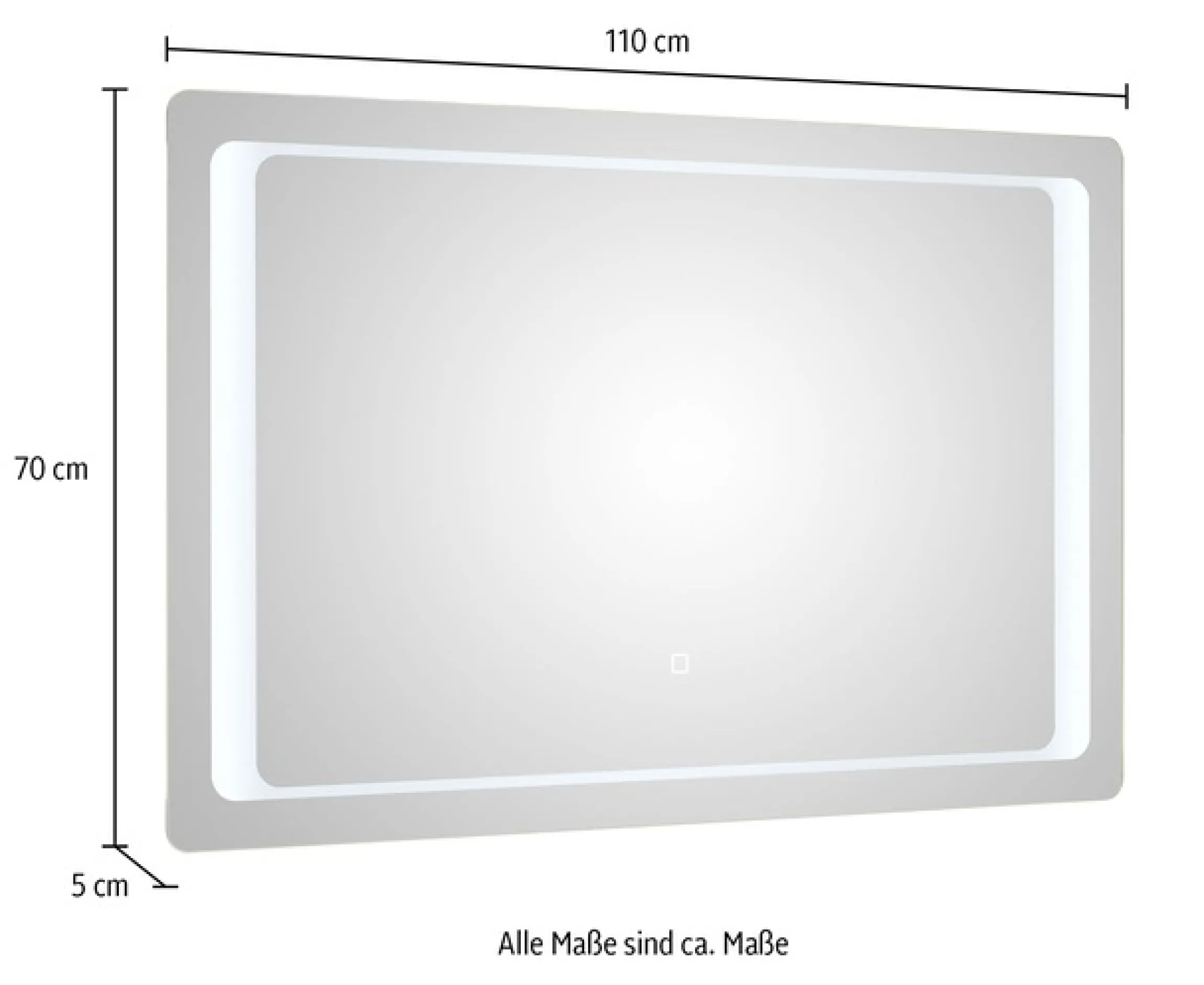 Saphir Badspiegel »Quickset 326, inklusive Touchsensor, 110cm breit«