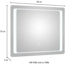 Saphir Badspiegel »Quickset 326, inklusive Touchsensor, 90cm breit«