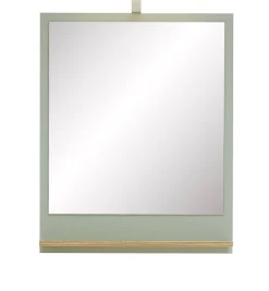 Saphir Badspiegel »Quickset 963 Spiegel mit Ablage, 60 cm breit, 74,5 cm hoch« Flächenspiegel Salbei Nachbildung, Riviera Eiche quer Nachbildung