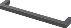 Saphir Griff »Quickset 945 Möbel-Griff kurz, Schwarz Matt, 17 cm breit, eckig« 1 Stk. tlg. Schrankgriff, Bohrabstand 160 mm, Aluminium