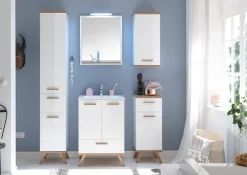 Saphir Hängeschrank »Quickset Badschrank 35,5 cm breit mit 1 Tür und 2 Glas-Einlegeböden« Badezimmer-Hängeschrank inkl. Türdämpfer, Holzgriffe