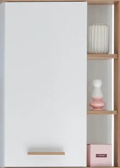 Saphir Hängeschrank »Quickset Badschrank 50,5 cm breit mit 1 Tür und 2 Glas-Einlegeböden« Badezimmer-Hängeschrank inkl. Türdämpfer, Holzgriffe