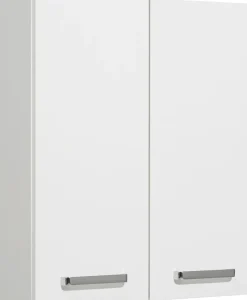 Saphir Hängeschrank »Quickset Wand-Badschrank 60 cm breit mit 2 Türen und 2 Einlegeböden« Badezimmer-Hängeschrank inkl. Türdämpfer, Griffe in Chrom Glanz