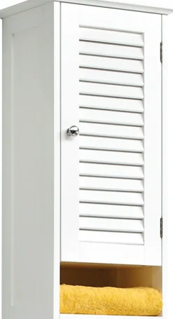 Saphir Hängeschrank »Quickset 928 Wand-Badschrank, 1 Tür, 1 Einlegeboden, 1 Nische« Badezimmer-Hängeschrank, 32 cm breit, Weiß, Landhaus-Stil