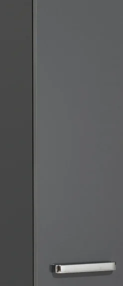 Saphir Hängeschrank »Quickset Wand-Badschrank 25 cm breit mit 1 Tür und 2 Einlegeböden« Badezimmer-Hängeschrank inkl. Türdämpfer, Griffe in Chrom Glanz