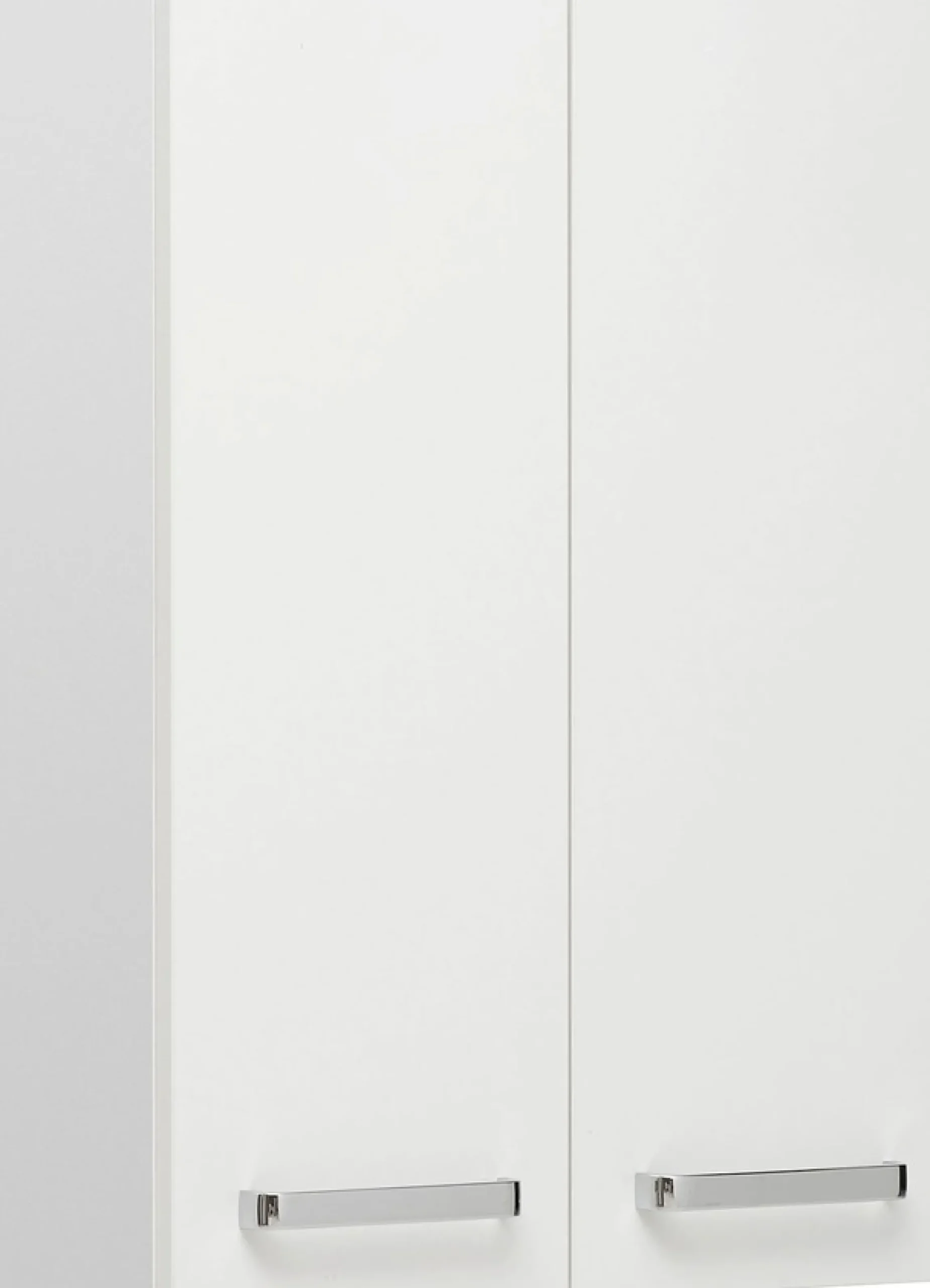 Saphir Hängeschrank »Quickset Wand-Badschrank 50 cm breit mit 2 Türen und 2 Einlegeböden« Badezimmer-Hängeschrank inkl. Türdämpfer, Griffe in Chrom Glanz