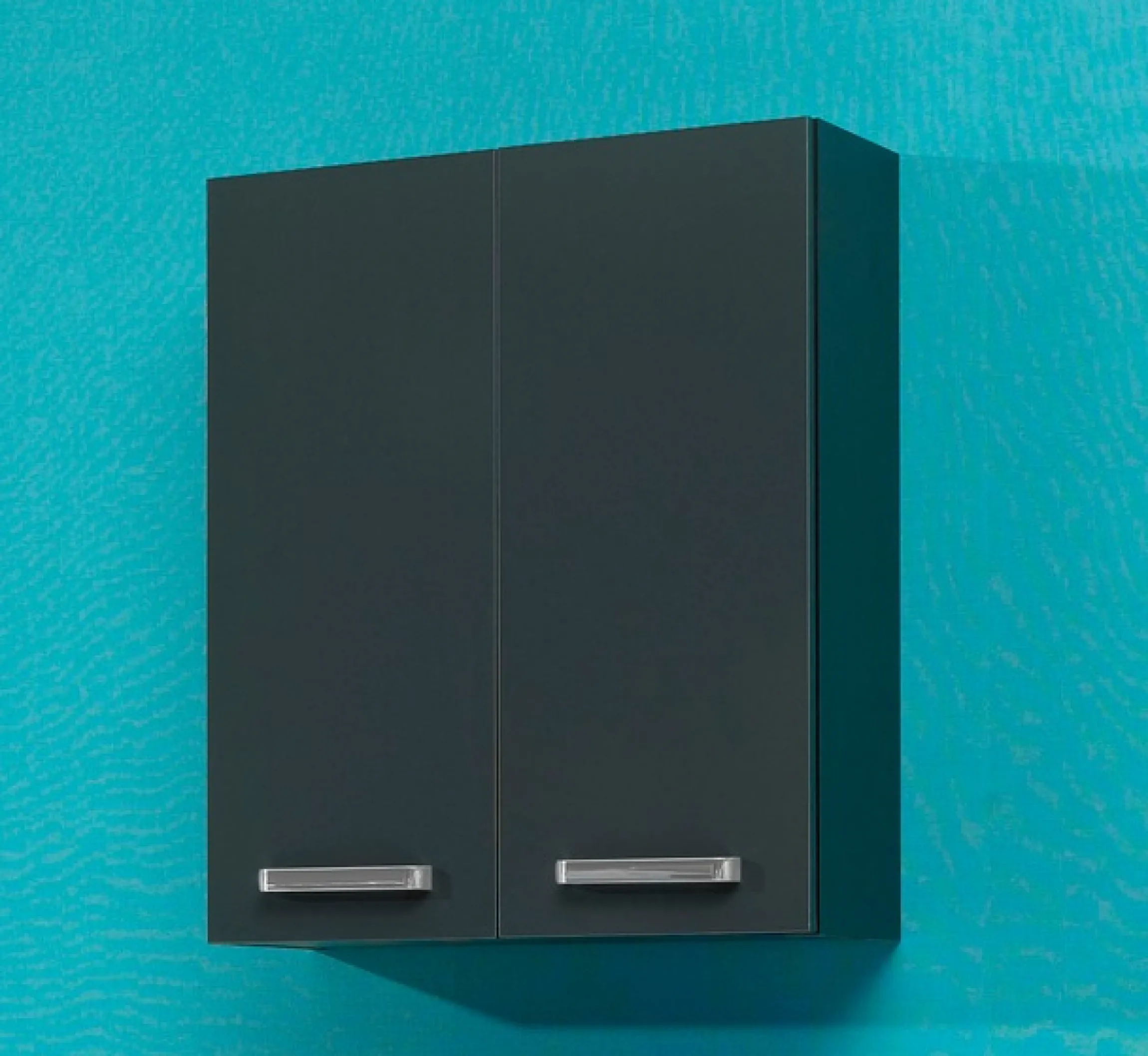 Saphir Hängeschrank »Quickset Wand-Badschrank 60 cm breit mit 2 Türen und 2 Einlegeböden« Badezimmer-Hängeschrank inkl. Türdämpfer, Griffe in Chrom Glanz