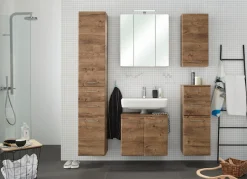 Saphir Hängeschrank »QuicksetWand-Badschrank 35 cm breit mit 1 Tür, 2 Einlegeböden« Badezimmer-Hängeschrank inkl. Türdämpfer, Griffe in Chrom Glanz