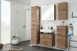 Saphir Hängeschrank »QuicksetWand-Badschrank 35 cm breit mit 1 Tür, 2 Einlegeböden« Badezimmer-Hängeschrank inkl. Türdämpfer, Griffe in Chrom Glanz