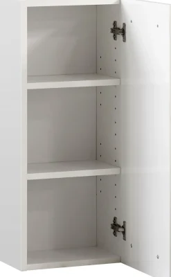 Saphir Hängeschrank »Quickset 335 Wand-Badschrank 30 cm breit mit 1 Tür und 2 Einlegeböden« Badezimmer-Hängeschrank, Griffe in Chrom Glanz