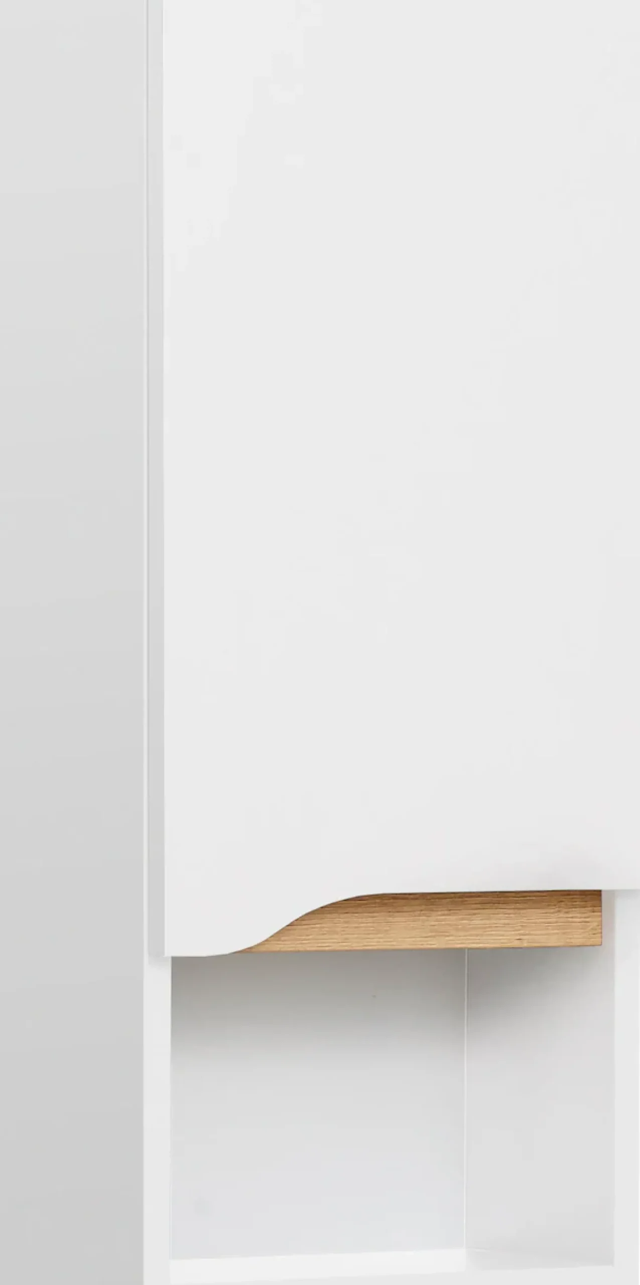 Saphir Hängeschrank »Quickset Wand-Badschrank 30 cm breit mit 1 Tür, 1 offenes Fach« Badezimmer-Hängeschrank inkl. Türdämpfer, grifflos