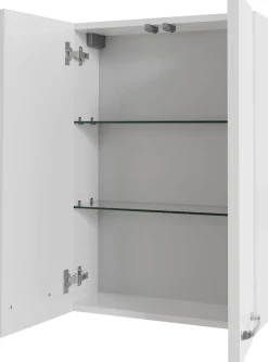 Saphir Hängeschrank »Serie 3006 Badschrank 50cm, 2 Türen, 2 Glaseinlegeböden« Badezimmer-Hängeschrank inkl. Türdämpfer, Wandschrank 73 cm hoch
